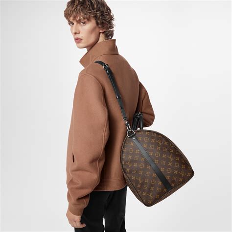 LOUIS VUITTON Monogram Macassar Keepall Bandouliere 55 